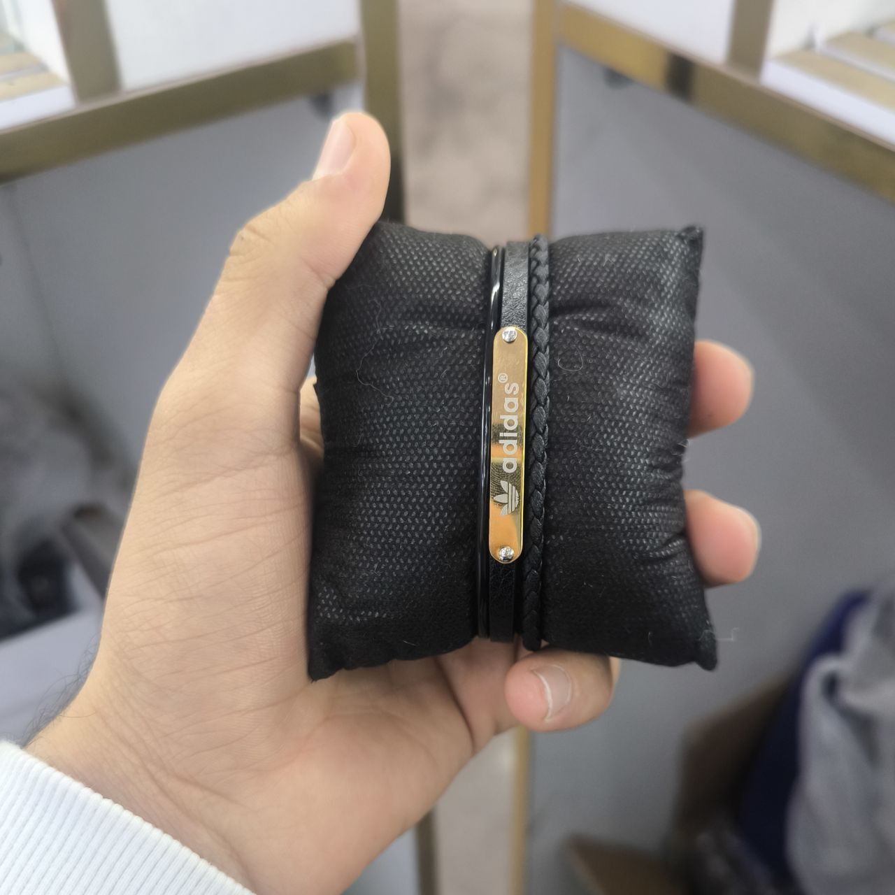  دستبند چرم مردانه 