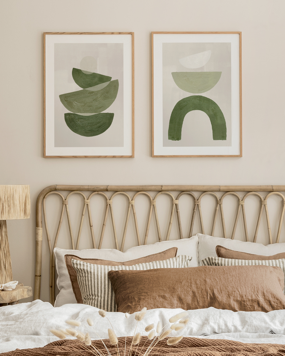 تابلو دکوراتیو دو تکه ( تریپتیک Triptych ) کد 123