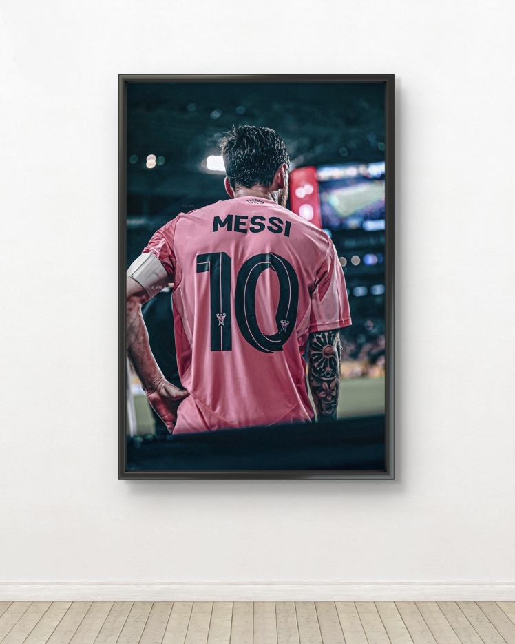 تابلو عکس فوتبالی مسی کد 2783