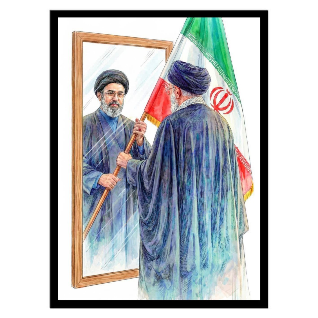  تابلو عکس مجتبی خامنه ای کد 3187 