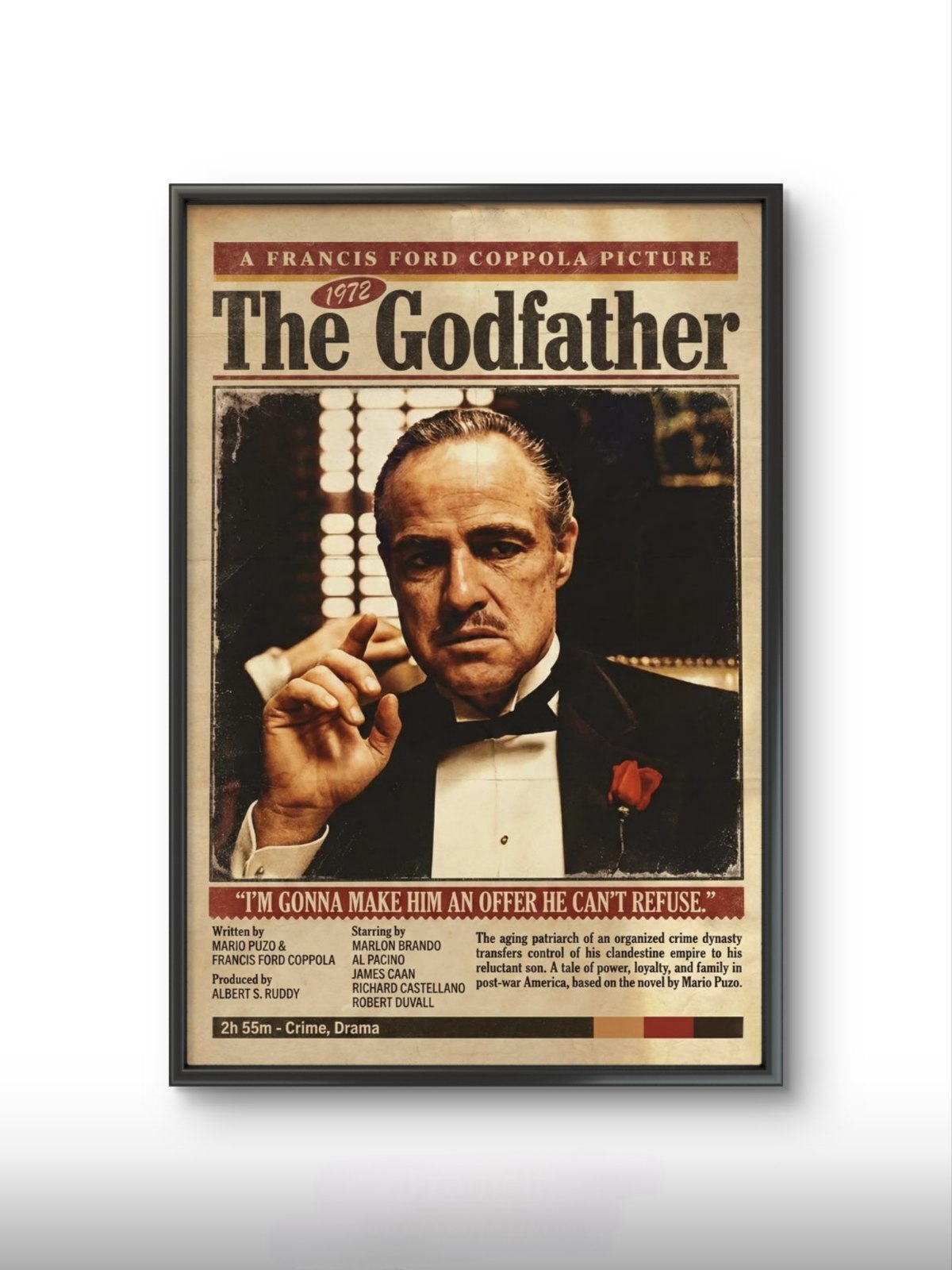  تابلو عکس فیلم و سریال ( پدرخوانده - Godfather ) کد 3228 