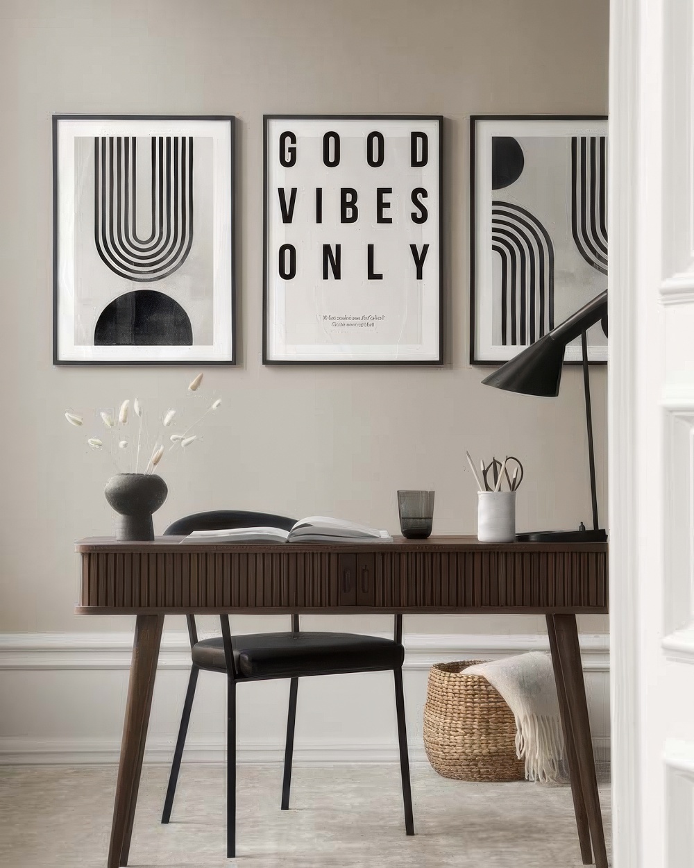  تابلو دکوراتیو سه تکه ( تریپتیک Triptych ) کد 1209 