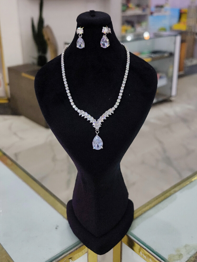 نیم ست جواهری آبکاری رادیوم