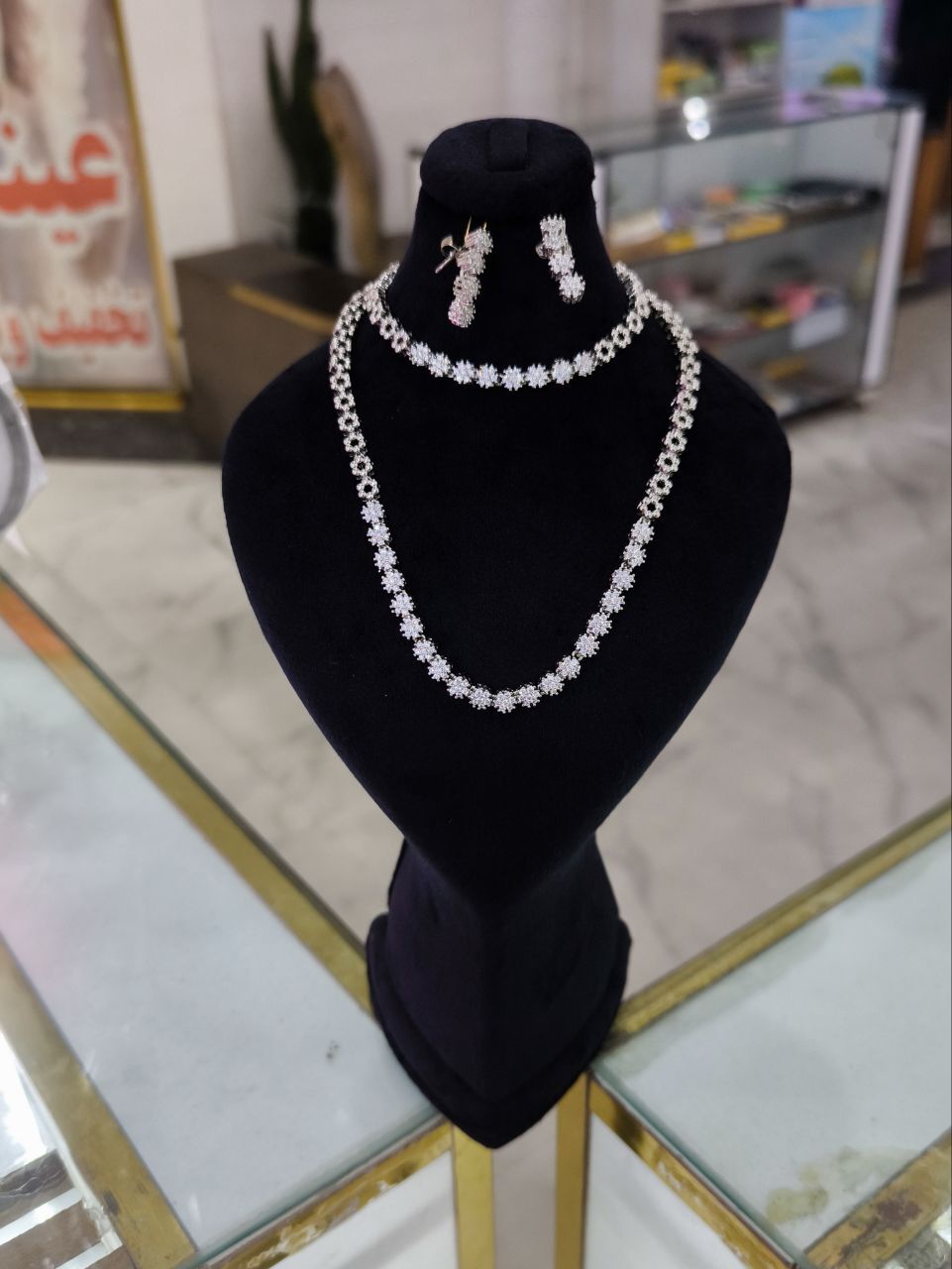  نیم ست جواهری آبکاری رادیوم 