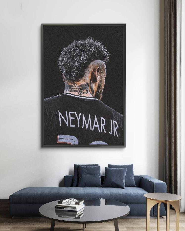 تابلو عکس فوتبالی نیمار کد 2848