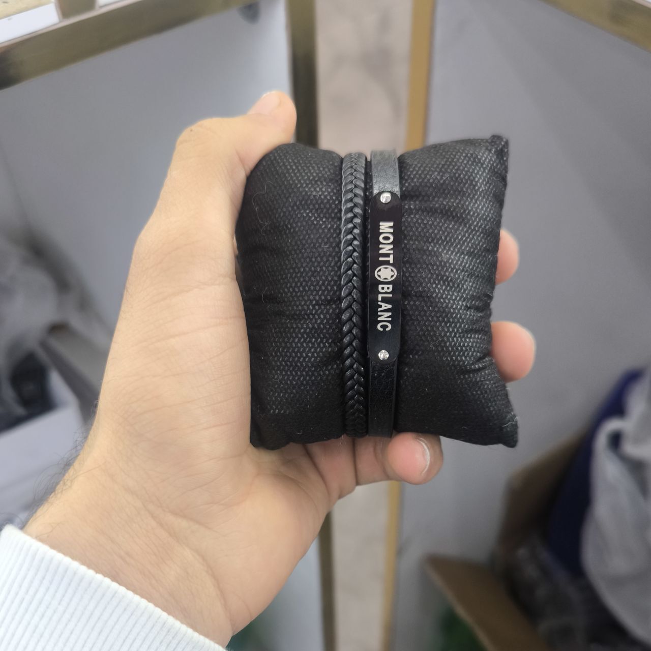  دستبند چرم مردانه 