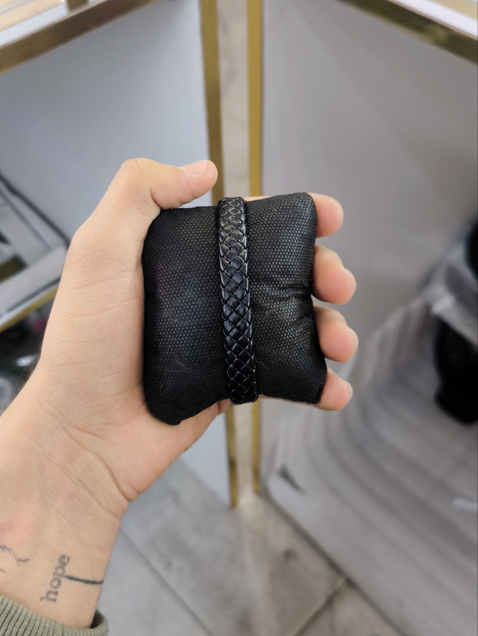  دستبند چرم مردانه 