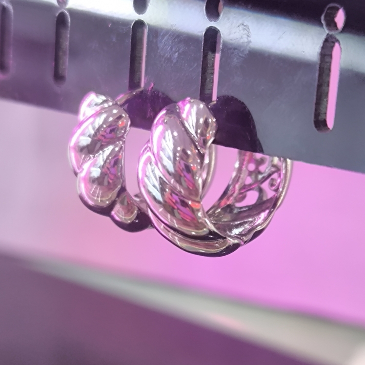 گوشواره استیل رنگ ثابت