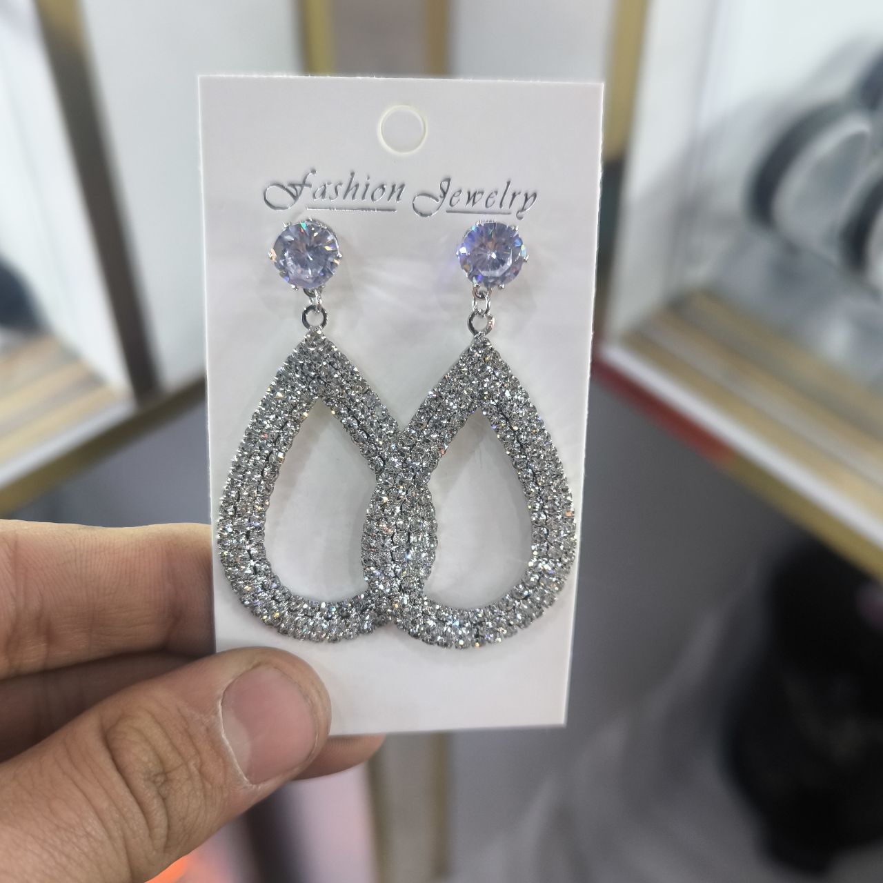  گوشواره جواهری فشن 