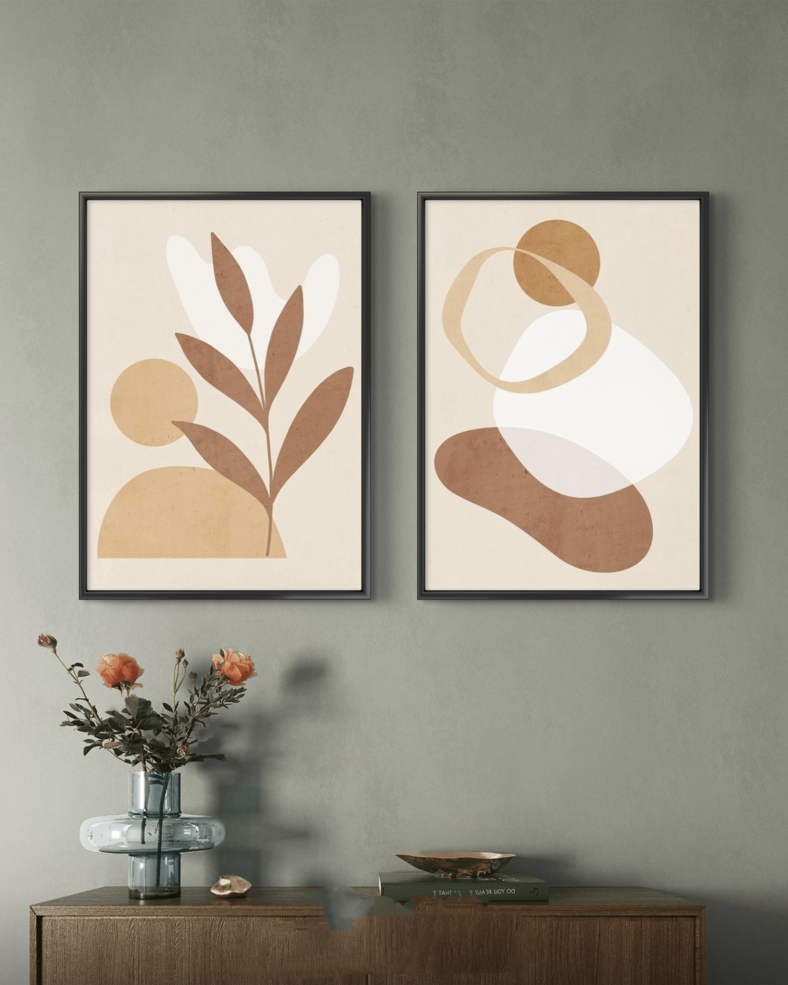  تابلو دکوراتیو دو تکه ( تریپتیک Triptych ) کد 54 