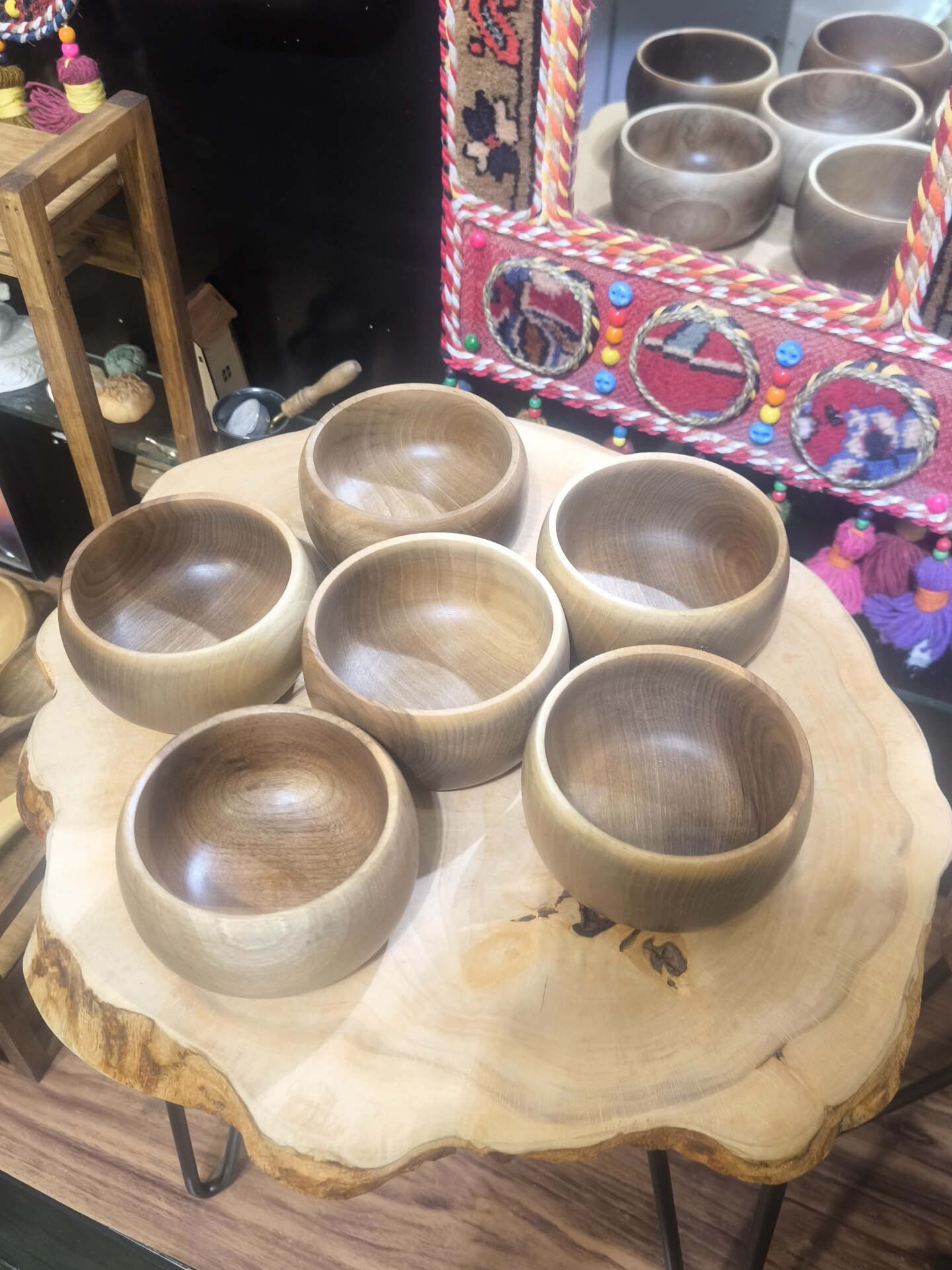  پیاله قطر 12 چوب گردو کد 7 