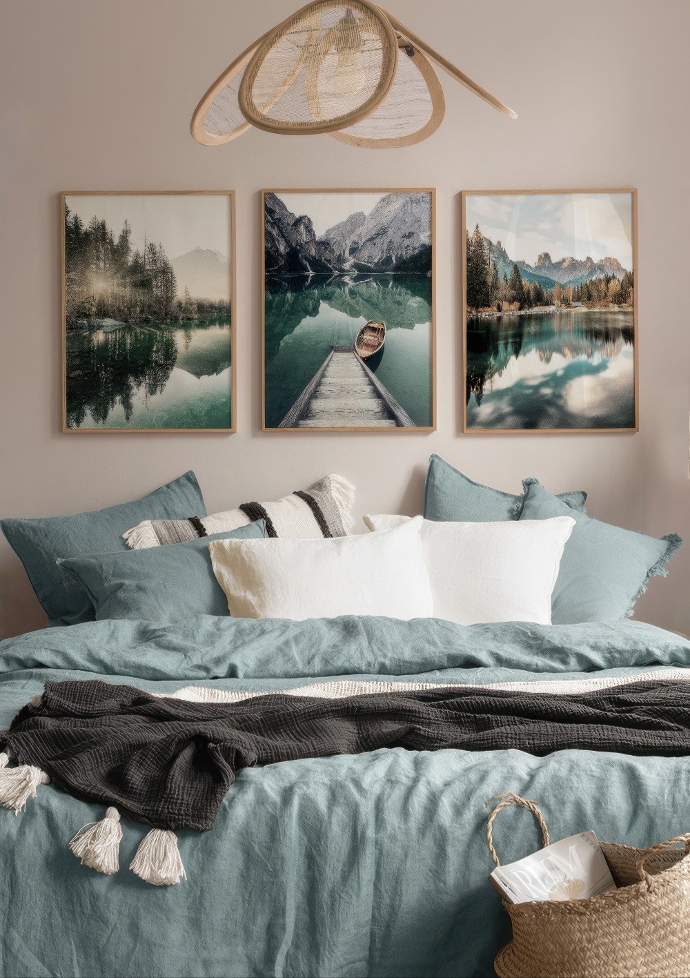  تابلو دکوراتیو سه تکه ( تریپتیک Triptych ) کد 1229 