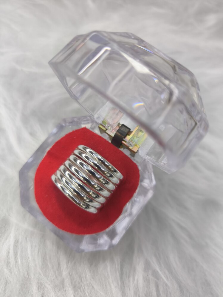 انگشتر آبکاری نقره (فری سایز)