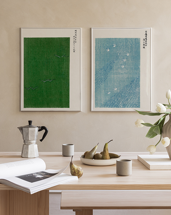 تابلو دکوراتیو دو تکه ( تریپتیک Triptych ) کد 94