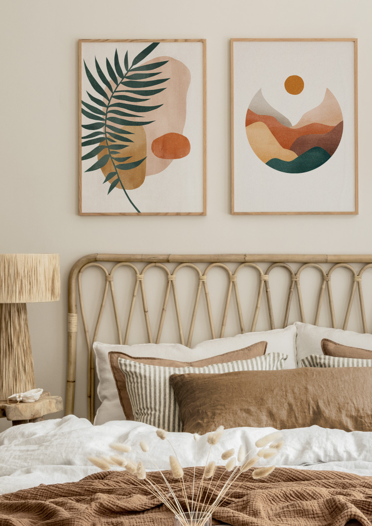 تابلو دکوراتیو دو تکه ( تریپتیک Triptych ) کد 124