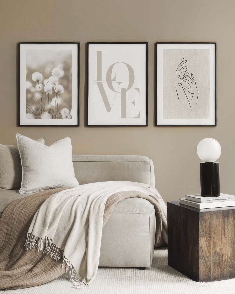  تابلو دکوراتیو سه تکه ( تریپتیک Triptych ) کد 104 