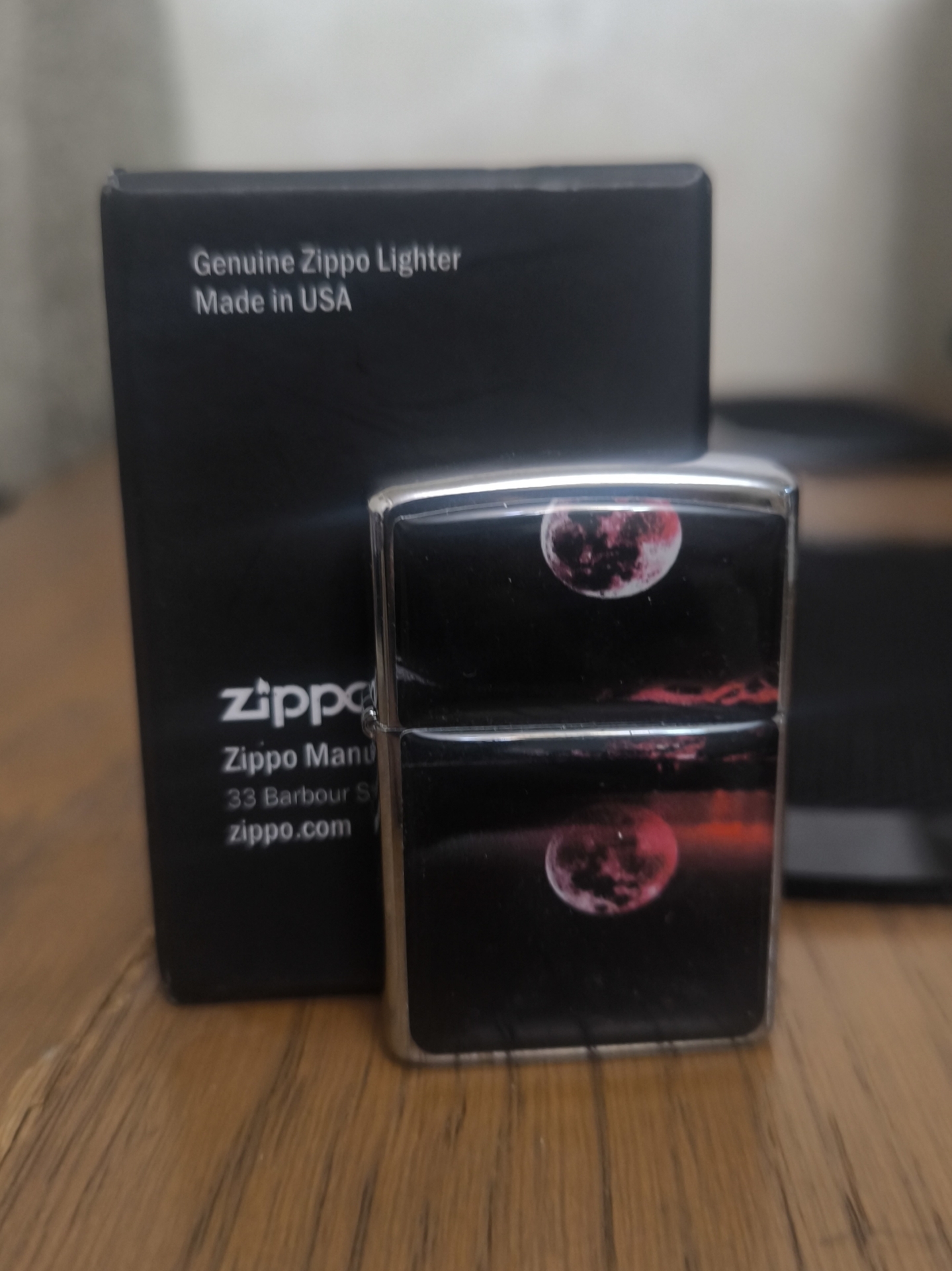  فندک طرح زیپو بنزینی طرح ماه 