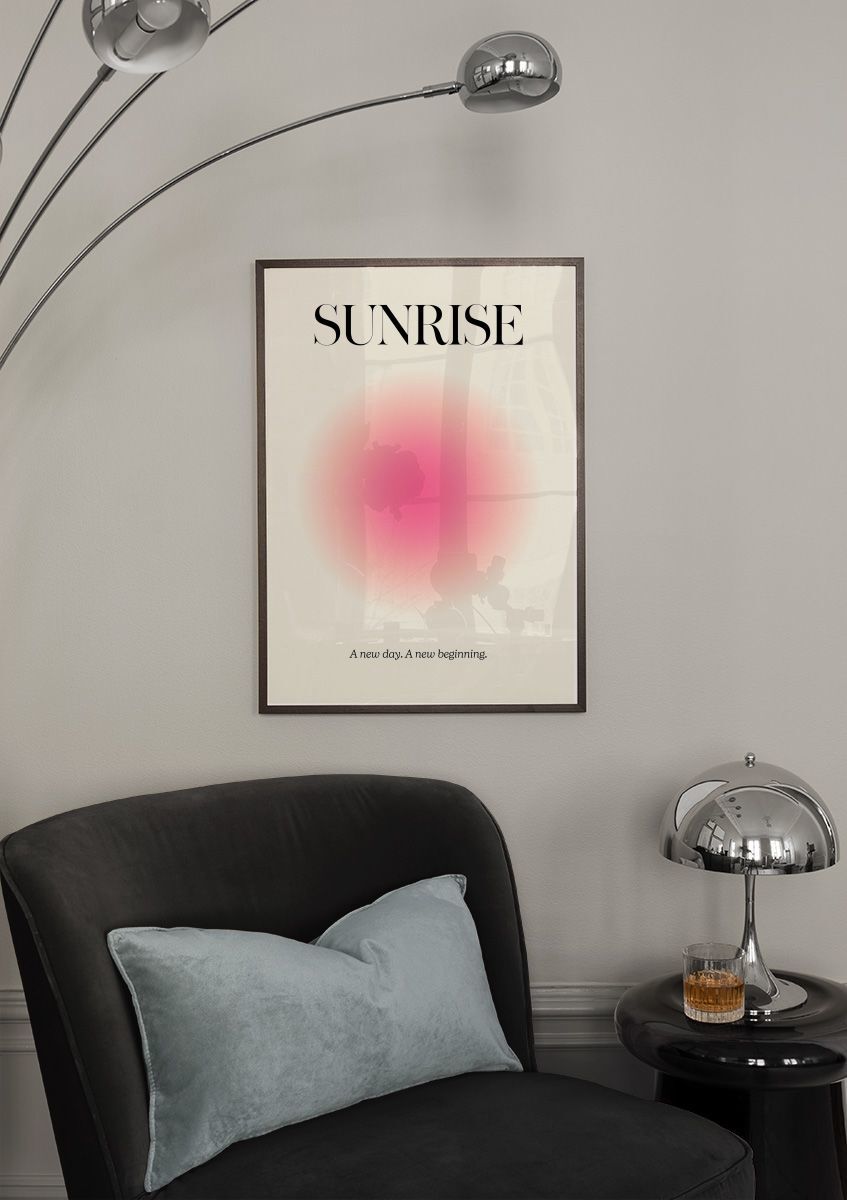  تابلو تایپوگرافی ( طلوع آفتاب ) کد 3104 
