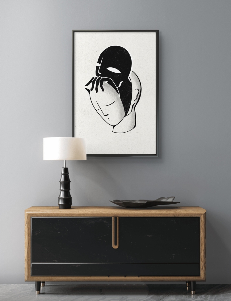 تابلو عکس مینیمال کد 2938