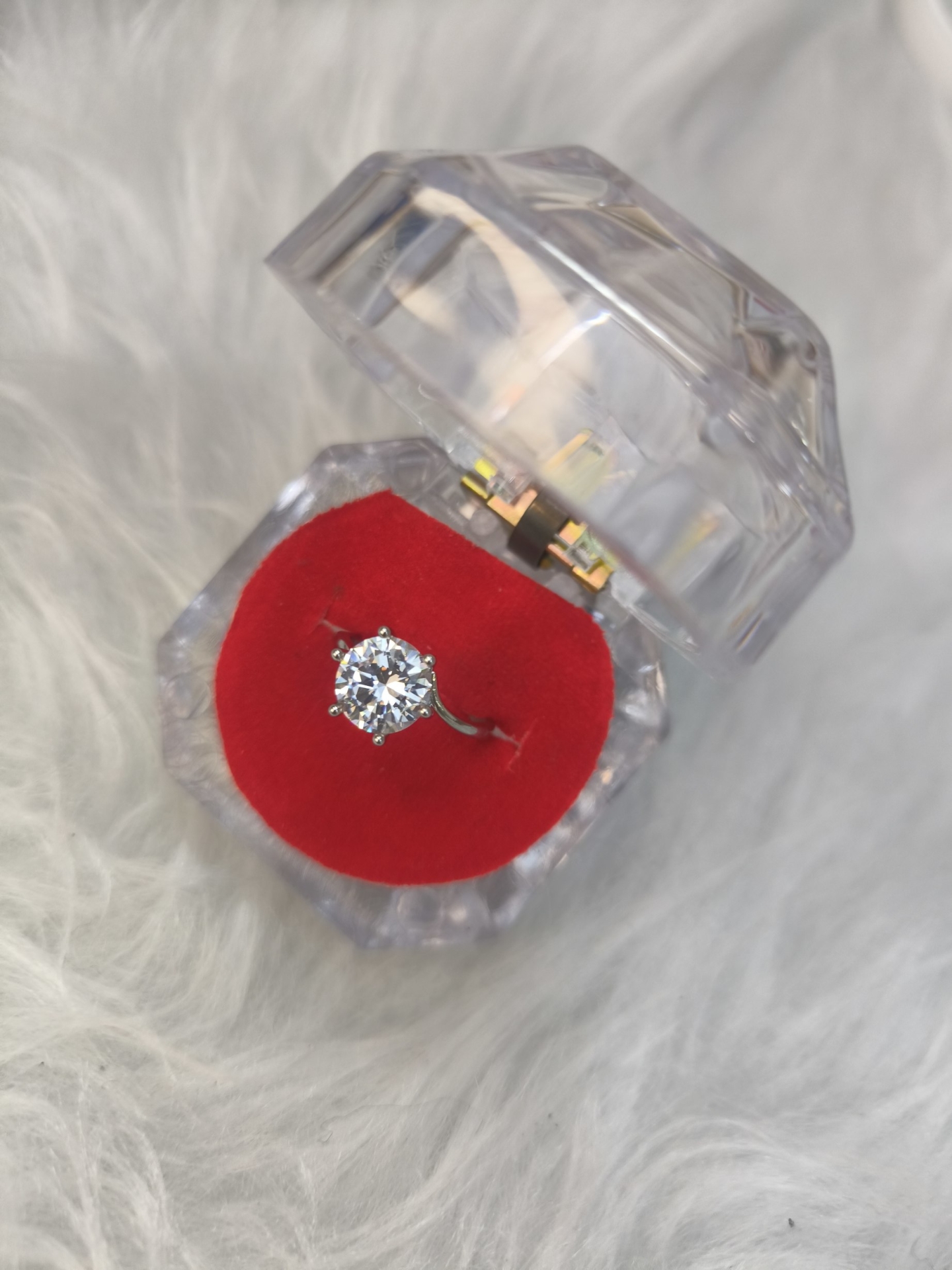  انگشتر جواهری زنانه (فری سایز) 