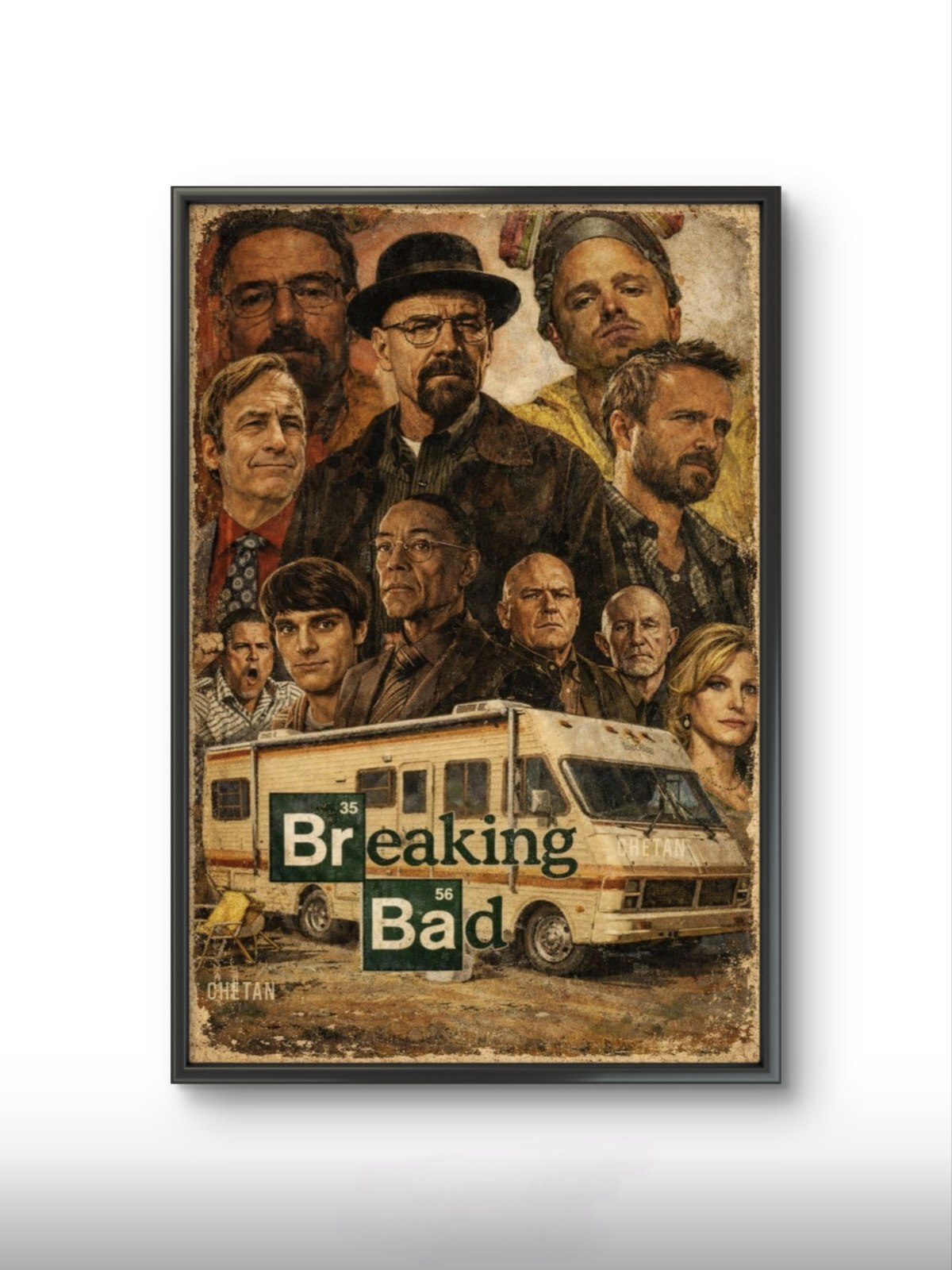  تابلو عکس فیلم و سریال ( برکینگ بد - Breaking Bad ) کد 3284 