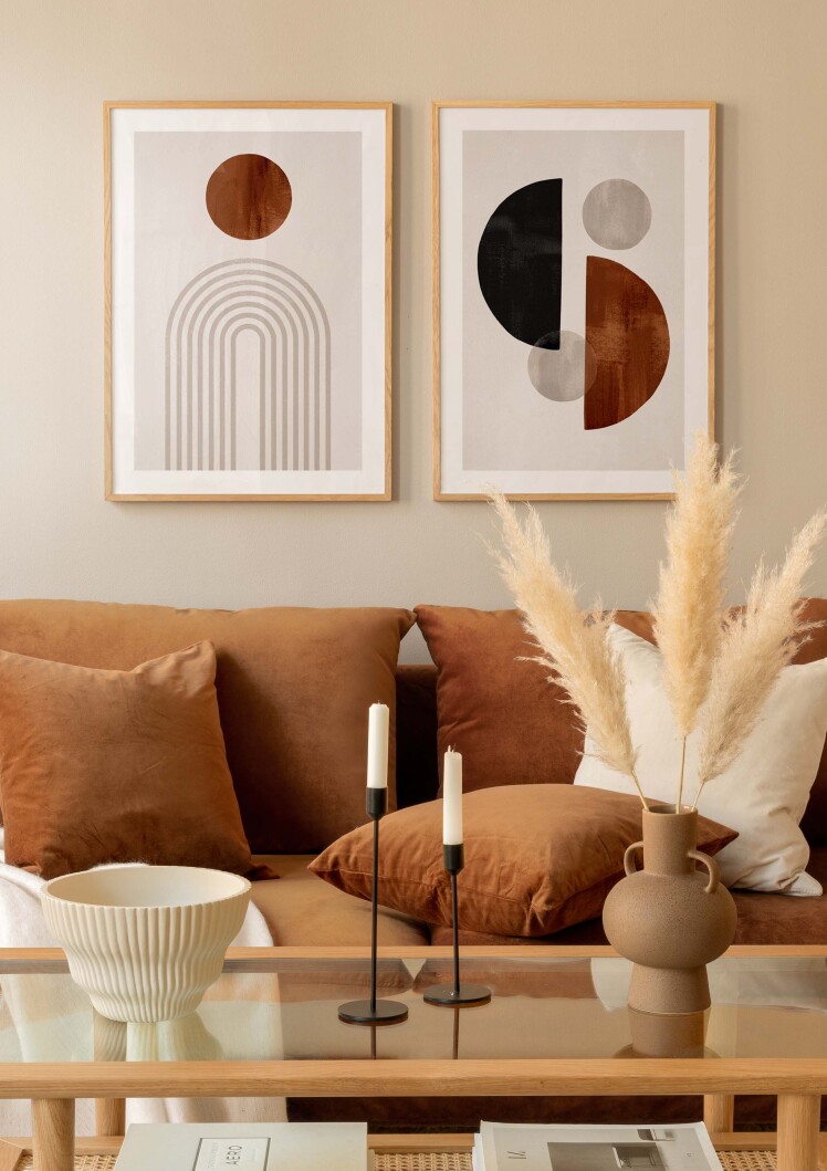 تابلو دکوراتیو دو تکه ( تریپتیک Triptych ) کد 136