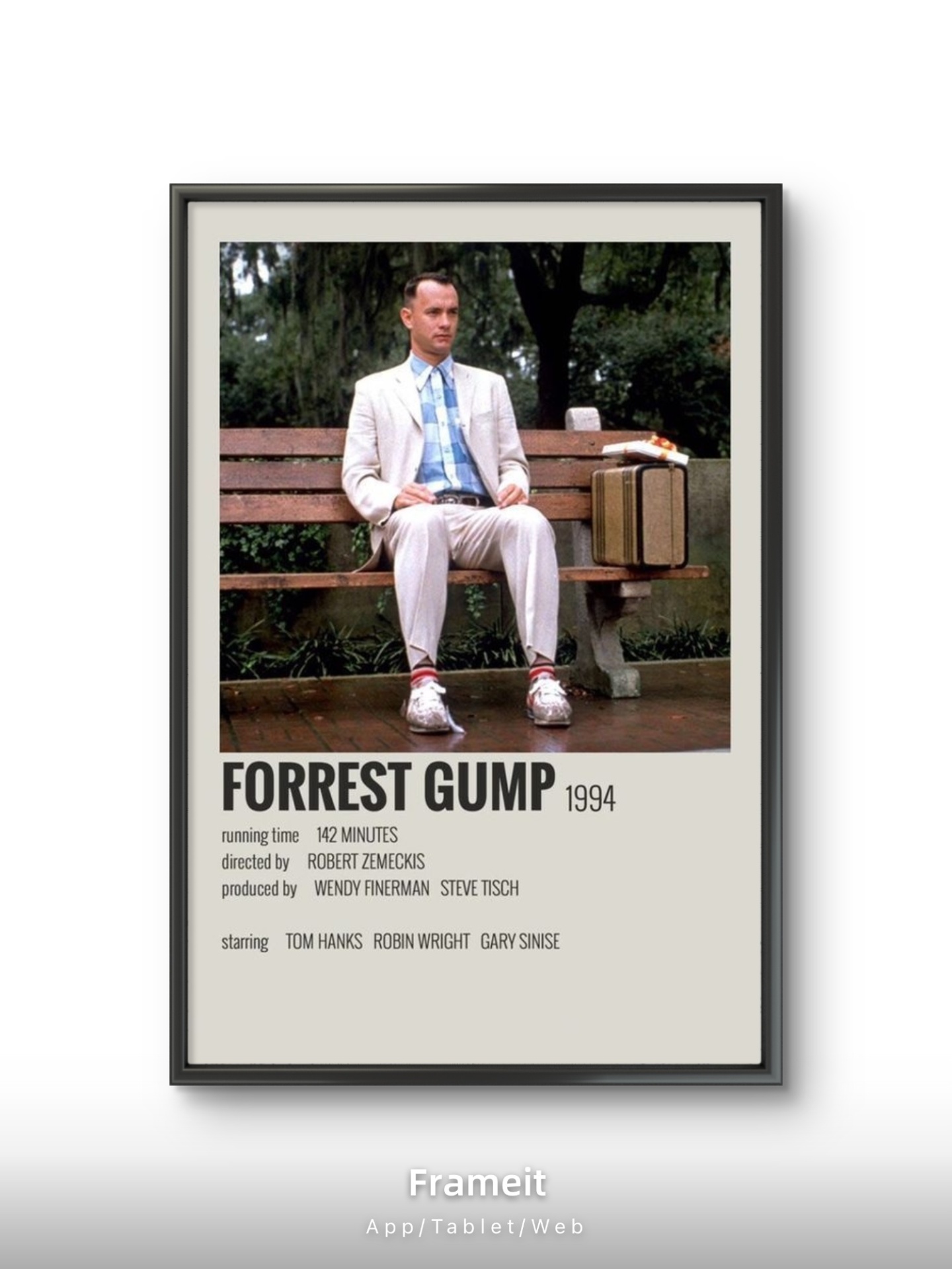  تابلو عکس فیلم و سریال ( فارست گامپ - Forrest Gump ) کد 3242 