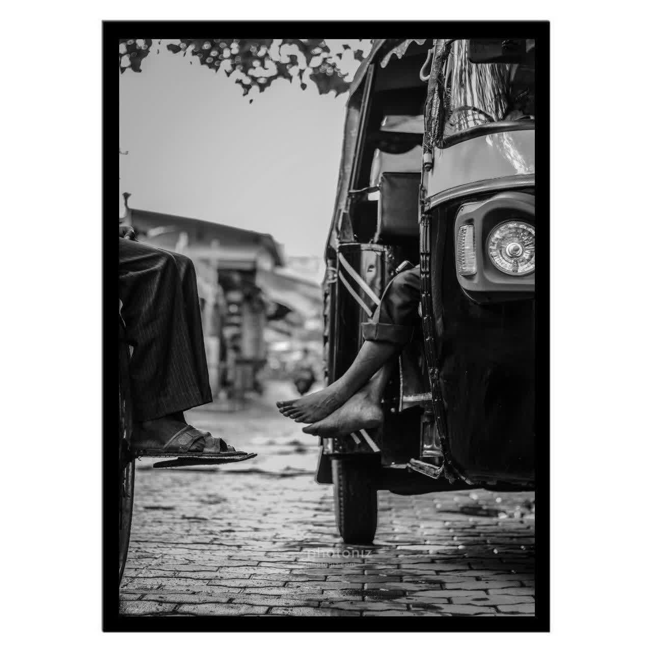  تابلو عکس سیاه و سفید کد 2634 