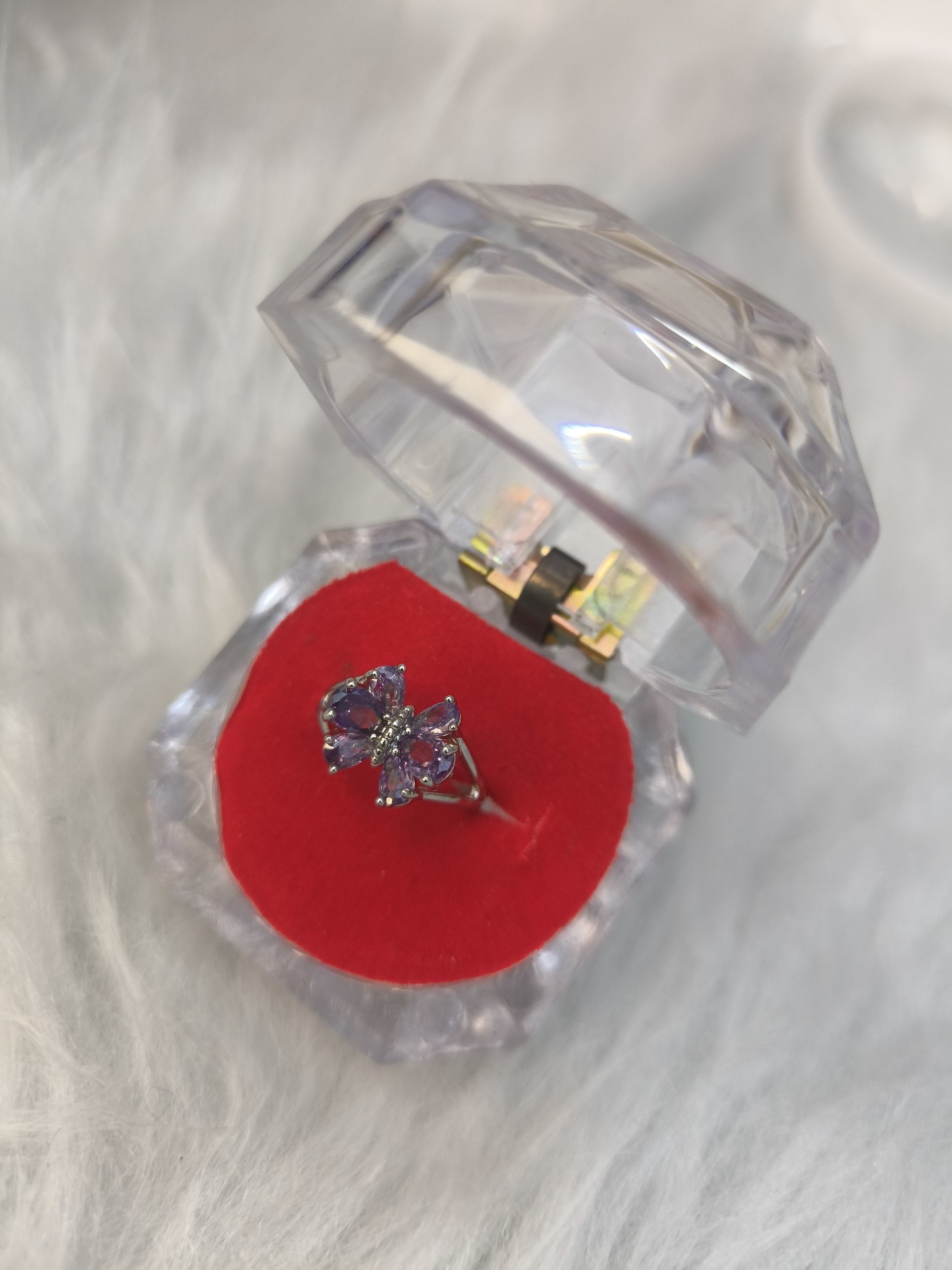  انگشتر جواهری زنانه (فری سایز) 