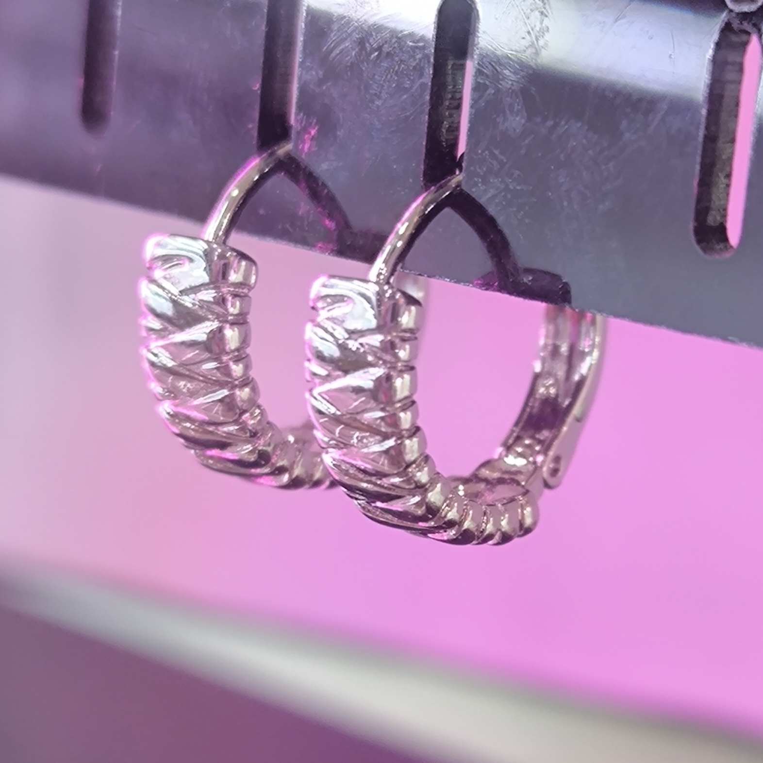  گوشواره استیل رنگ ثابت 