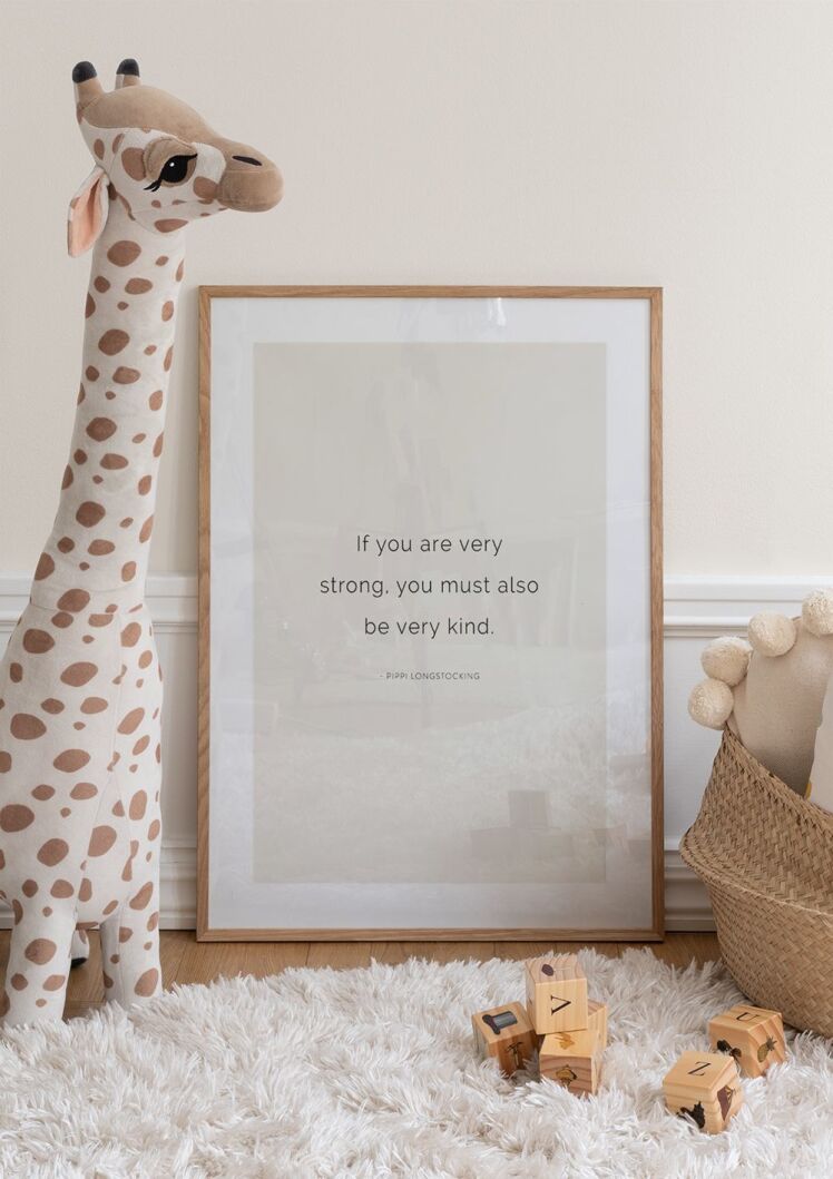 تابلو تایپوگرافی ( اگر خیلی قوی هستید، باید خیلی هم مهربان باشید ) کد 3131