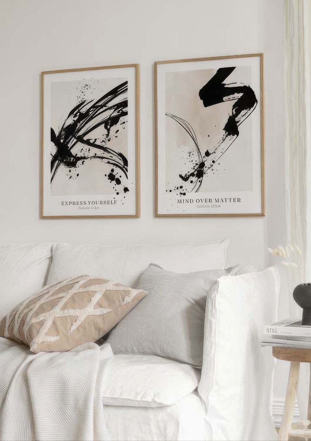 تابلو دکوراتیو دو تکه ( تریپتیک Triptych ) کد 135