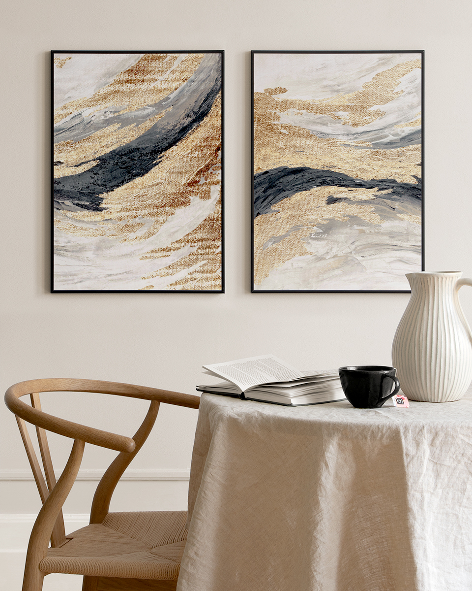  تابلو دکوراتیو دو تکه ( تریپتیک Triptych ) کد 182 