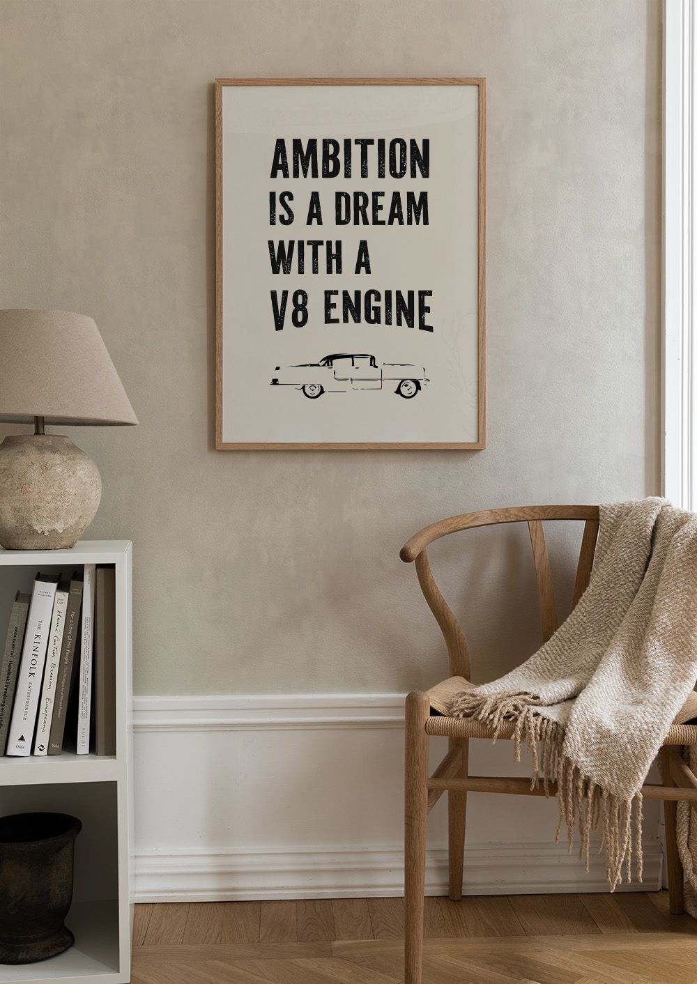  تابلو تایپوگرافی ( جاه طلبی یک رویا است ) کد 3115 