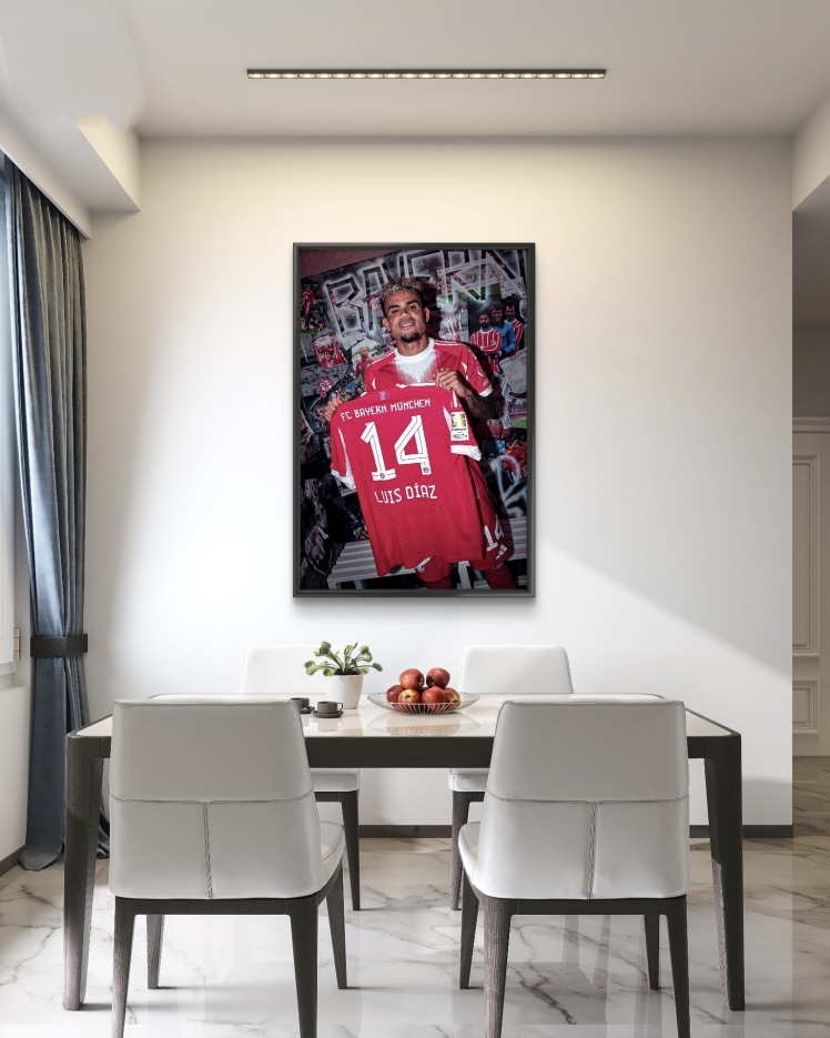 تابلو عکس فوتبالی لوئیس دیاز کد 2799