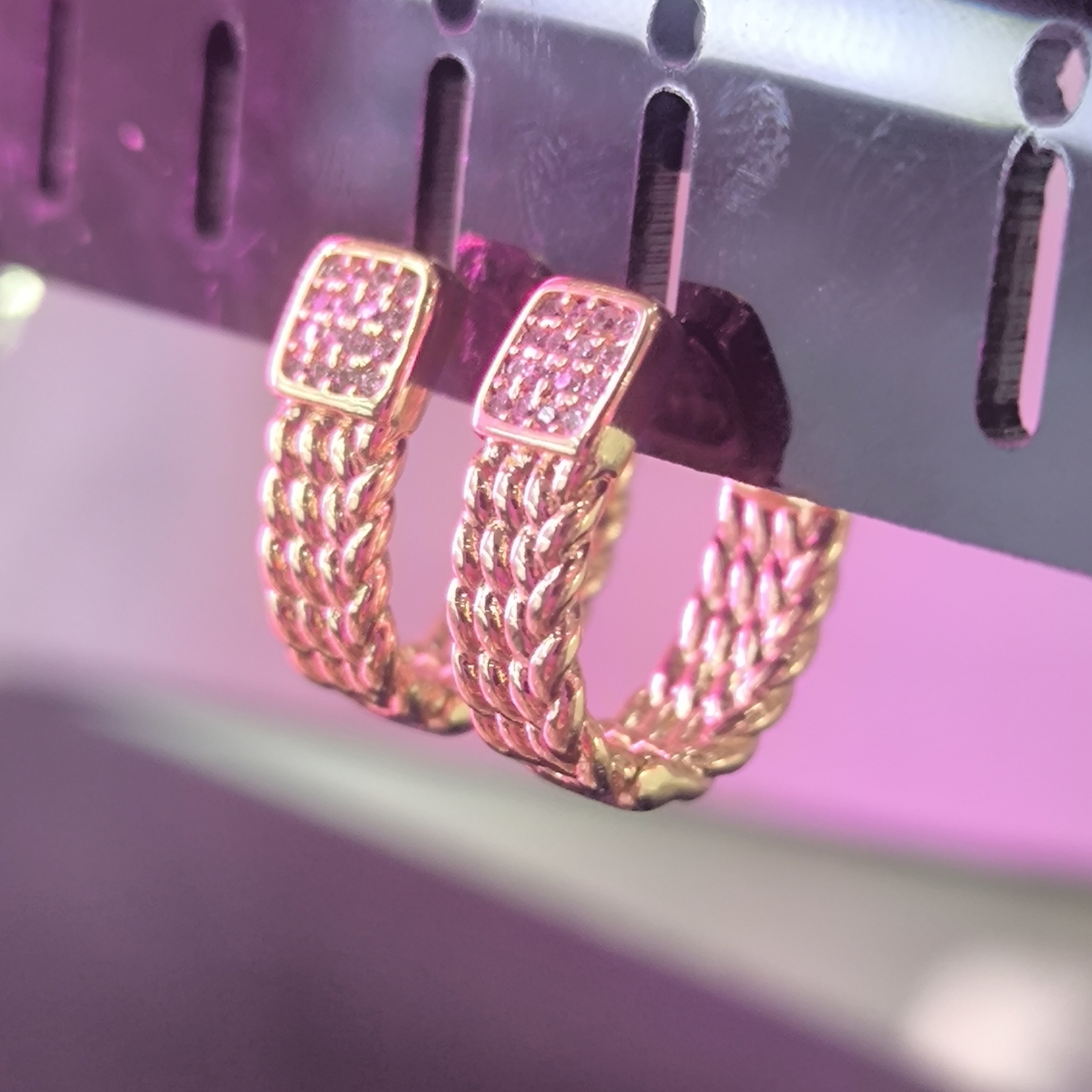  گوشواره استیل رنگ ثابت 