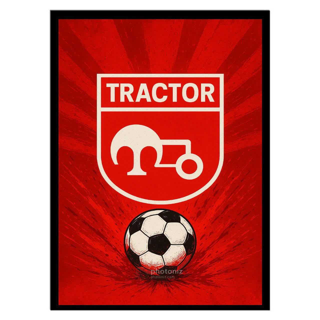  تابلو عکس فوتبالی تراکتور کد 2710 