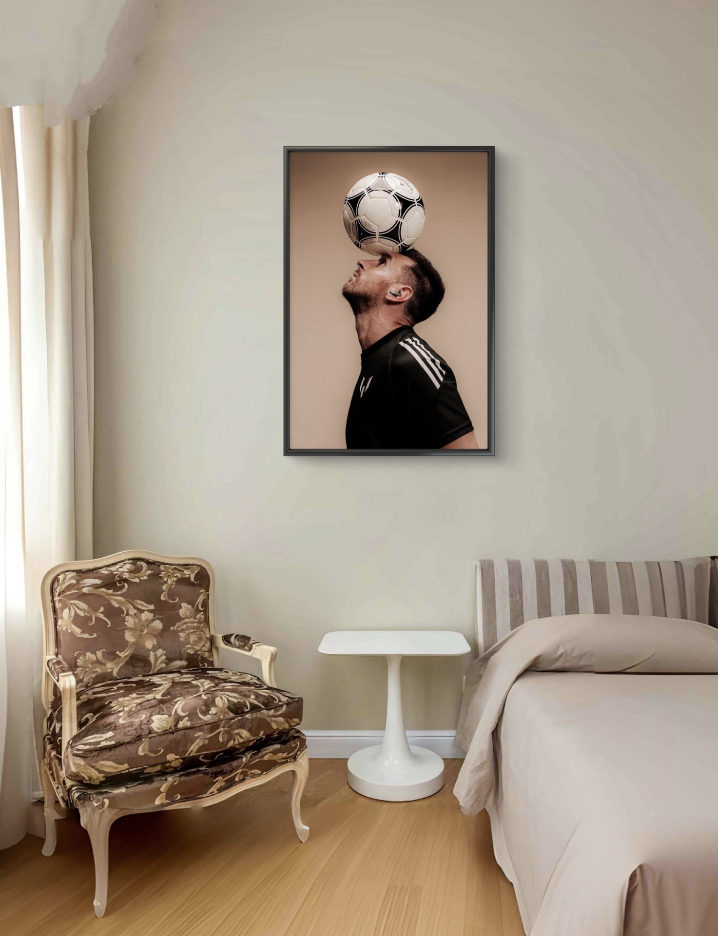  تابلو عکس فوتبالی مسی کد 2839 