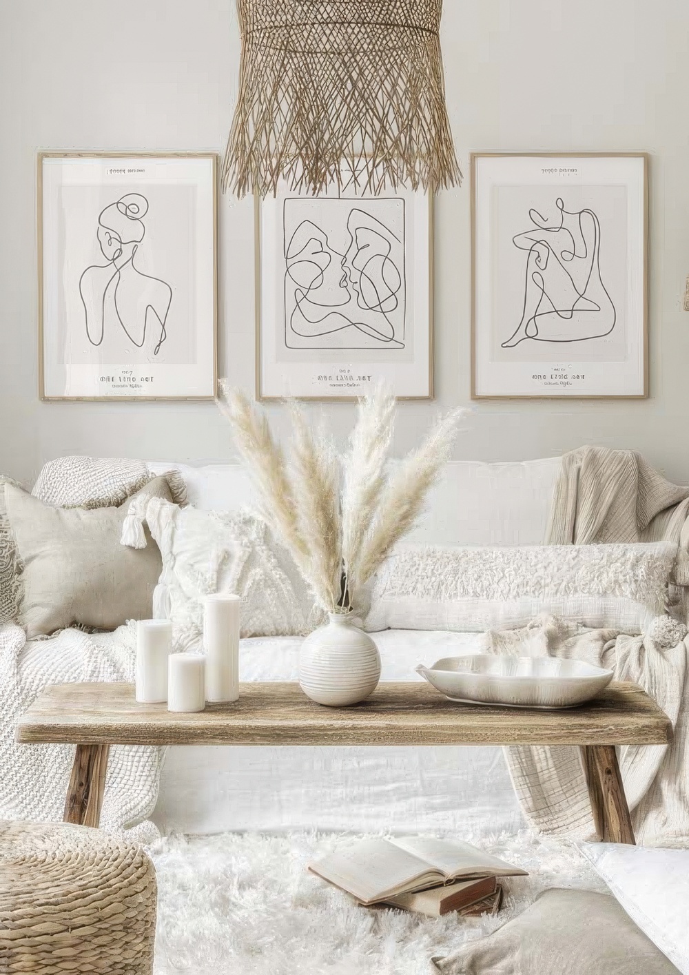  تابلو دکوراتیو سه تکه ( تریپتیک Triptych ) کد 145 