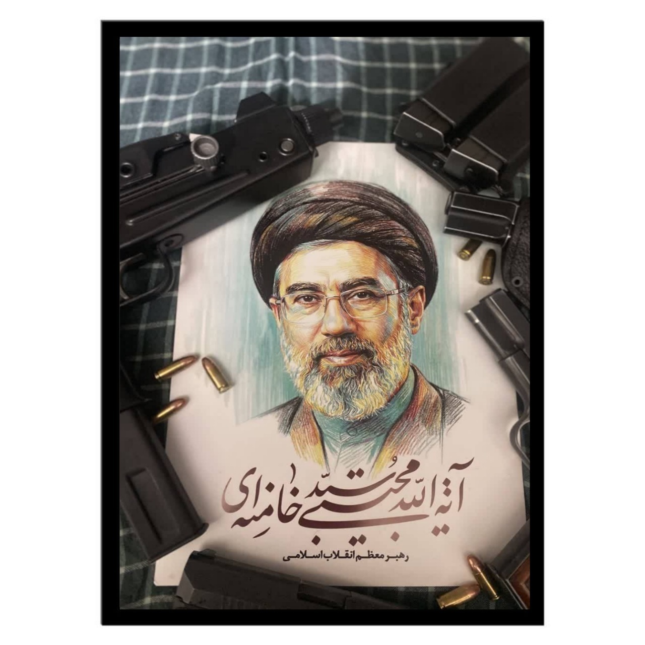  تابلو عکس مجتبی خامنه ای کد 3197 