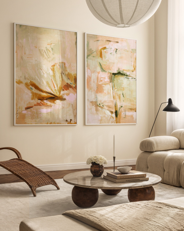 تابلو دکوراتیو دو تکه ( تریپتیک Triptych ) کد 181