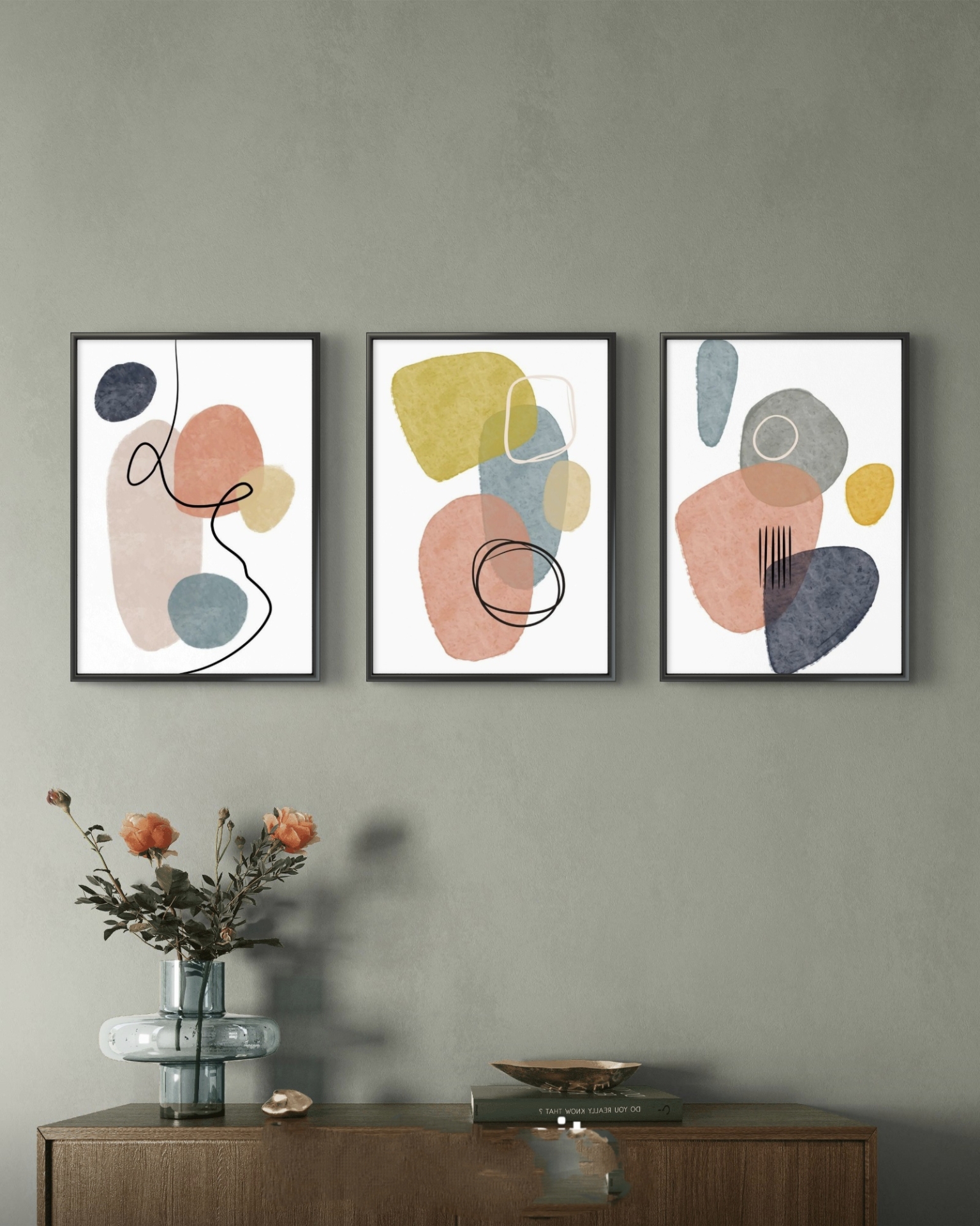  تابلو دکوراتیو سه تکه ( تریپتیک Triptych ) کد 46 