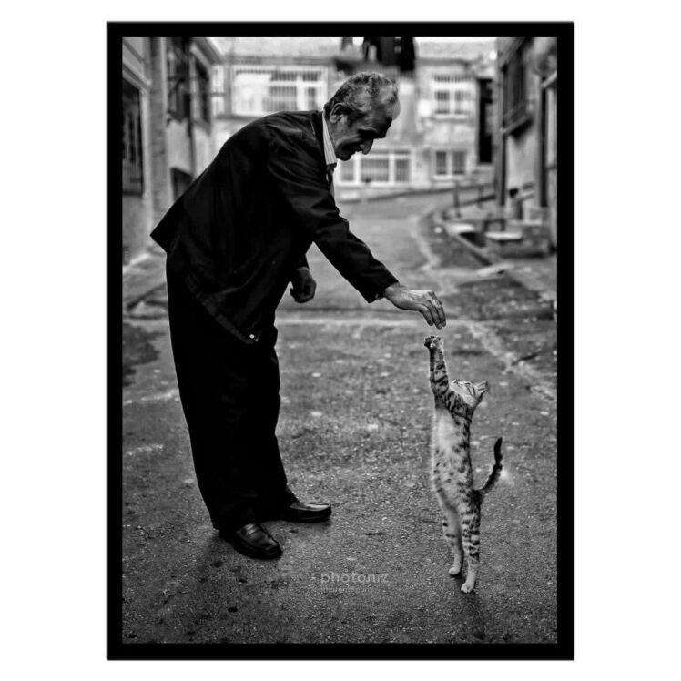 تابلو عکس سیاه و سفید کد 2646