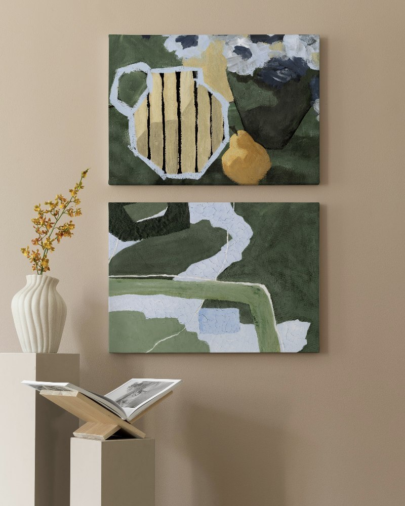 تابلو دکوراتیو دو تکه ( تریپتیک Triptych ) کد 1247