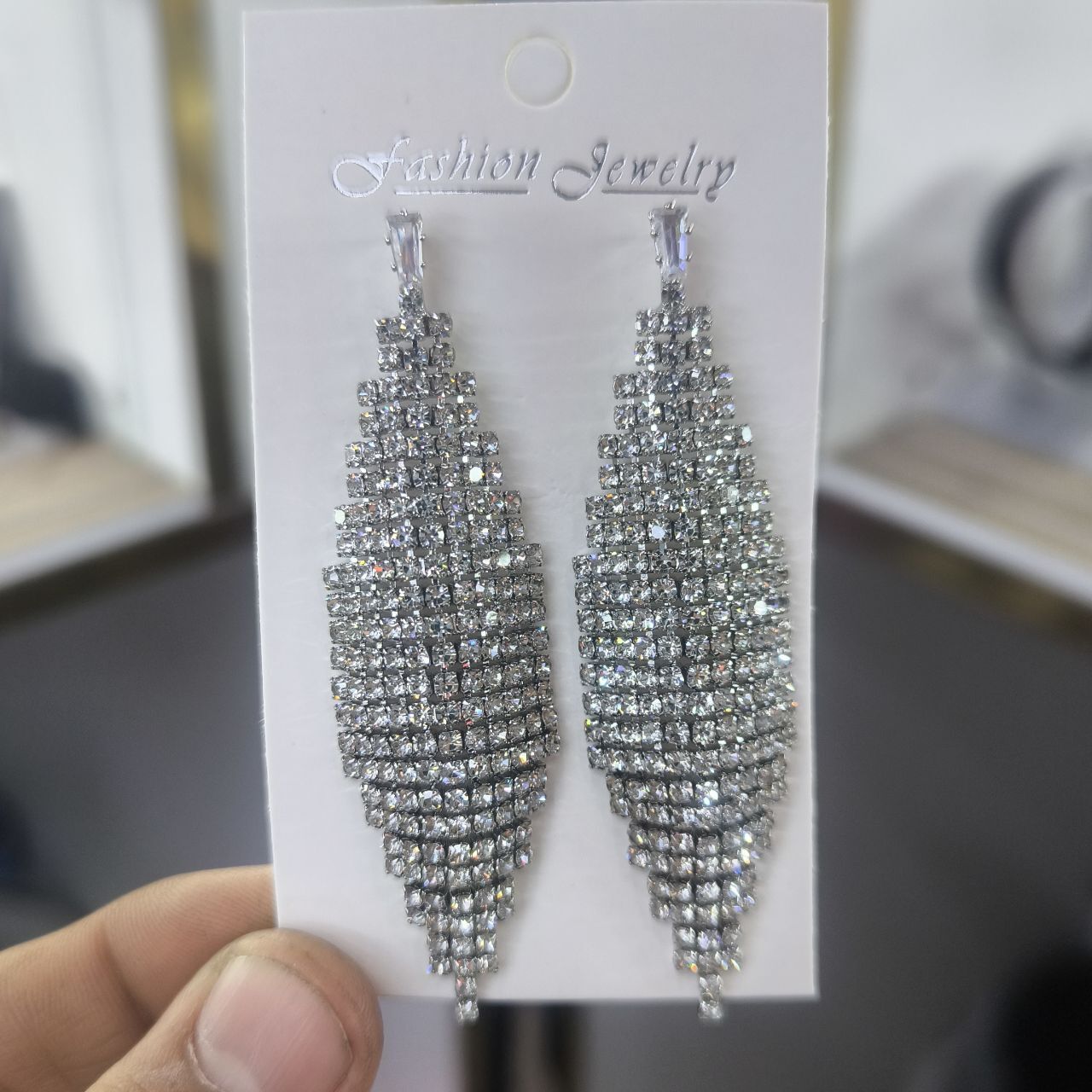  گوشواره جواهری فشن 