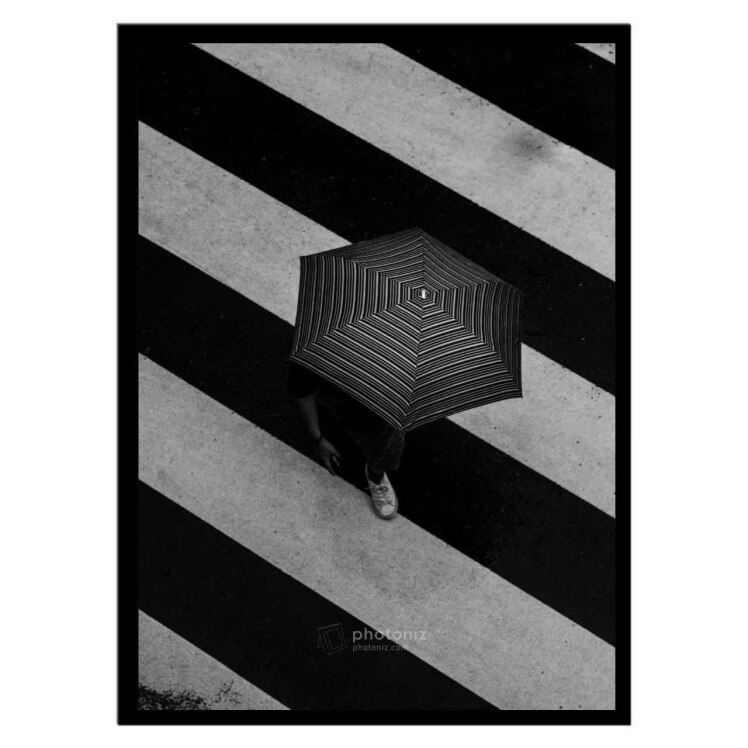 تابلو عکس سیاه و سفید کد 2638