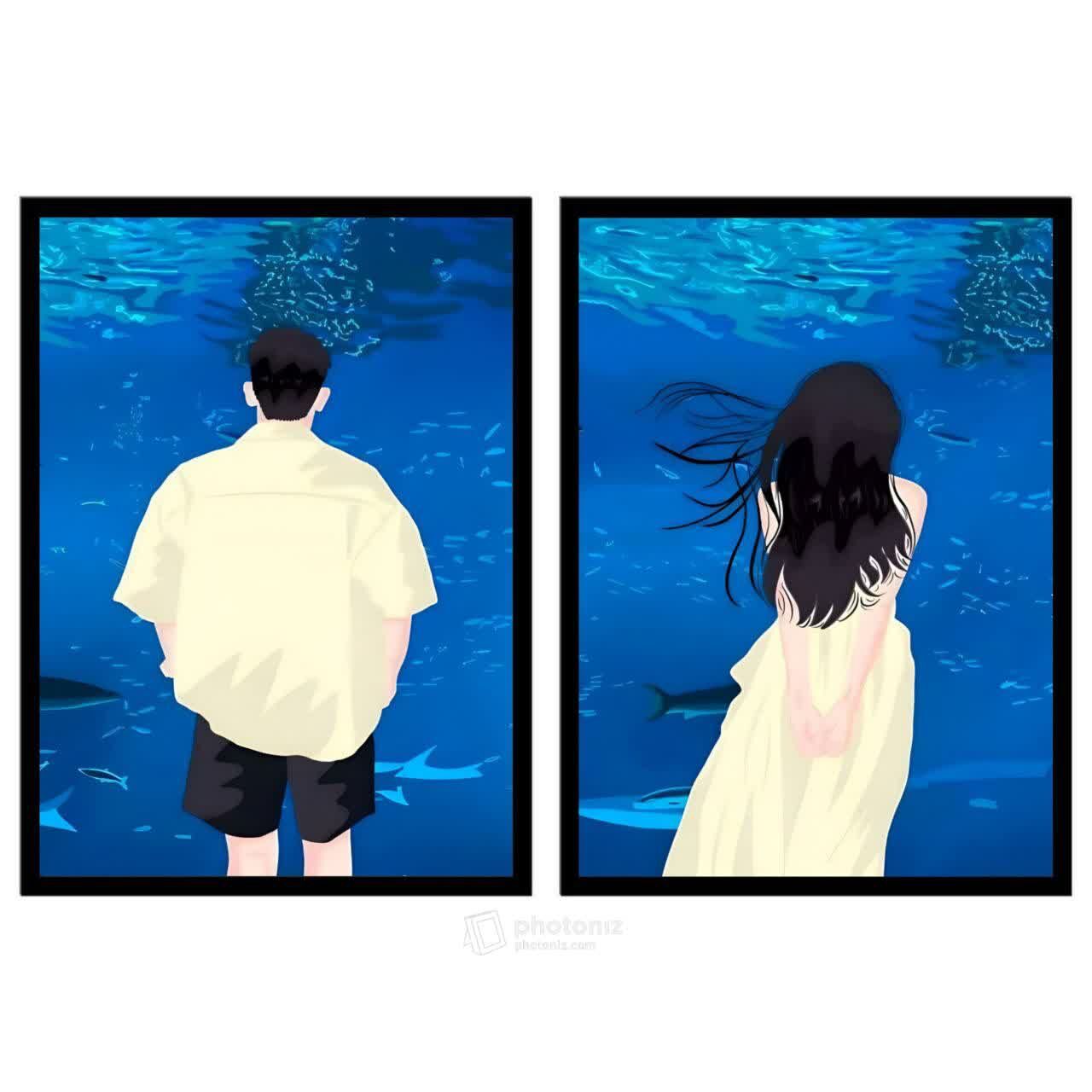 تابلو عکس ست عاشقانه کد 2749