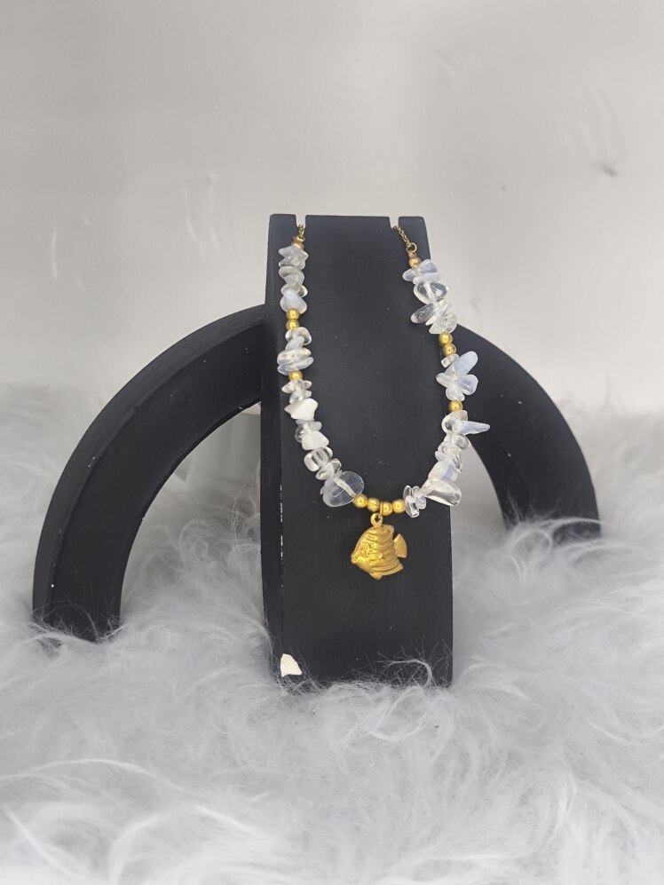 گردنبند سنگ و ماهی