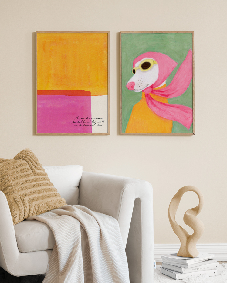 تابلو دکوراتیو دو تکه ( تریپتیک Triptych ) کد 171