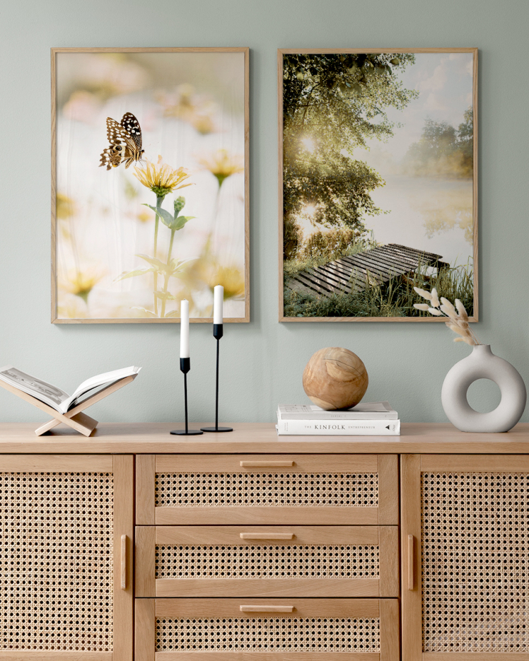 تابلو دکوراتیو دو تکه ( تریپتیک Triptych ) کد 140